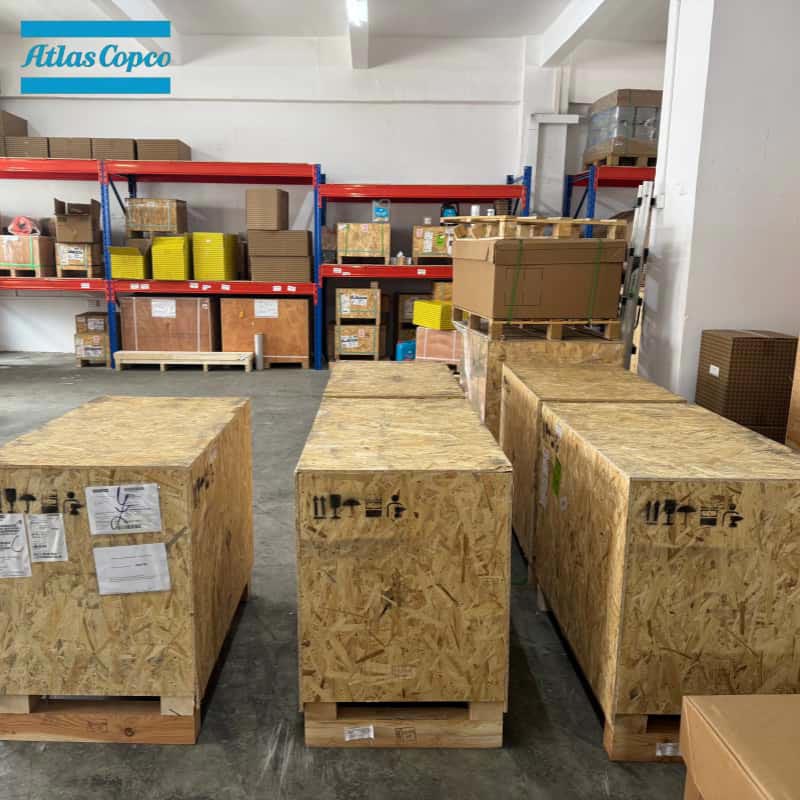 Atlas Copco 1616757591 2902022210 Оригинальный винтовой элемент воздушной части Головка компрессора серии GA GX