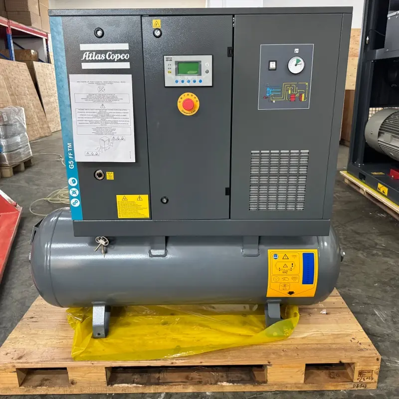 Atlas Copco G5 FF винтовой компрессор с впрыском масла, 5,5 кВт, 7,5 л.с., встроенная сушилка, оригинал