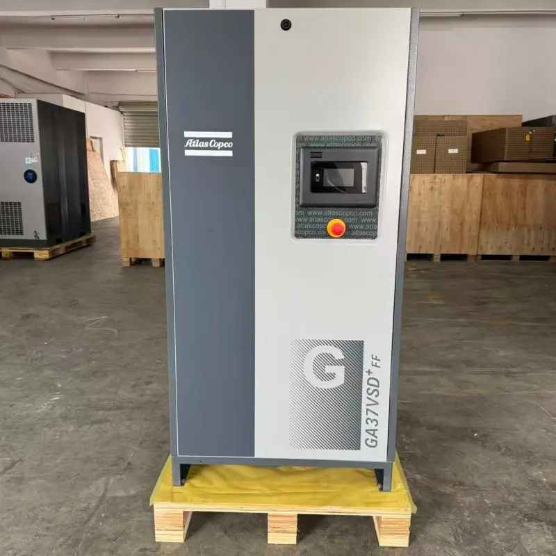Масляный винтовой воздушный компрессор Atlas Copco GA37 VSD+ FF 37 кВт, 50 л.с. для промышленности