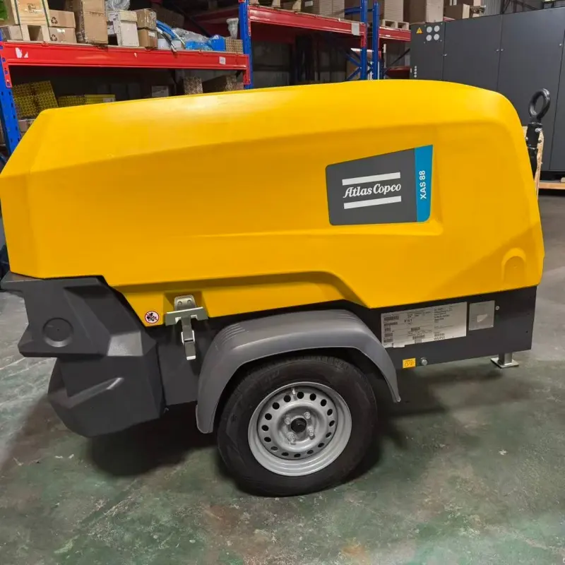 Atlas Copco XAS 88 KD Портативный дизельный воздушный компрессор для горнодобывающей промышленности, оригинал